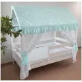 Текстиль на кроватку домик 160х80 (коронки/мята) ТД-8