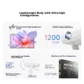 Dangbei D6XPlus Laser Projector for Home Use, Slim and Portable Cloud Platform Projector with 20% National Subsidy for High Definition Home Theater (High Brightness 1200CVIA, Level 1 Energy Efficiency