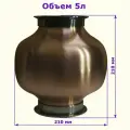 Медный вискарный шлем Луковица, 5л 4-4