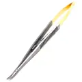 Иглодержатель микрохирургический Кастровьехо (Castroviejo) TC Flat Gold, 18 см, изогнутый