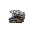 Мотошлем туристический эндуро мотард AiM JK802S Orange/Grey/Black, XXL