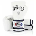 Боксерские перчатки Fairtex BGV9 белые (мексиканский стиль) 14 унций