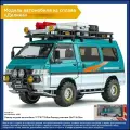 1:24 Mitsubishi Delica Off Road MPV Модель автомобиля из сплава металла, литая под давлением
