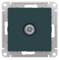 TV розетка проходная 4DB, , SE AtlasDesign, изумруд ATN000892