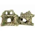 Декорация DEKSI Крепость арт.204, для аквариума, серый, 40x15x19,5 см