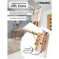 Лестница FAKRO LWL Extra 60*130*305, чердачная термоизоляционная