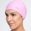 Комбинированная шапочка для плавания / бассейна SwimRoom “PU Swim Cap”, цвет розовый