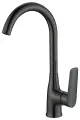 ESKO. Смеситель для кухни Lagos с поворотным изливом, черный