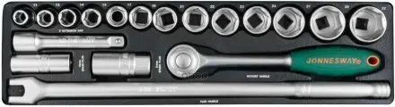 Набор торцевых головок 1/2 DR 11-32 мм 19 предметов Jonnesway арт. S04H419S