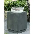Столик кофейный садовый квадратный Waterfall Куб 33x33 см из бетона