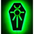 Настенный светильник Warhammer 40k с логотипом Necrons/ Некроны