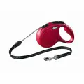 Flexi New Classic S - Рулетка (до 12 кг) 8 м трос красная