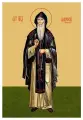 Освященная икона на дереве ручной работы - Амвросий Оптинский, прп, 15х20х3,0 см, арт Ик18807