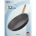 Алюминиевая сковорода Gipfel Oliver 0501 32 см, бакелитовая ручка, серый, коричневый