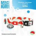 Ошейник для кошек Smart ID , единый размер, Арбуз, Max&Molly