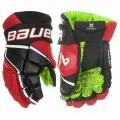 Хоккейные Перчатки Bauer Vapor 3x Jr (10 Черный-красный)