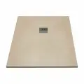 Поддон для душа с бортиком 120/80 Royal Shower бежевый искусственный камень