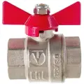 Шаровой кран Valtec Base рукоятка бабочка 1 внутренняя-внутренняя VT.217. N.06