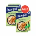 Хлопья Быстров овсяные, с медом и орехами 240г 4 шт