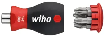 Отвертка с насадками Stubby PH/PZ 57мм 6шт Wiha 3801-02 33740