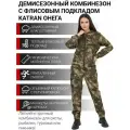 Комбинезон женский костюм на флисе осенний для охоты и рыбалки KATRAN онега полофлисовый, лес, Размер: 44-46 Рост: 170-176