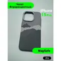 Чехол на iphone 15 Pro , защитный кейс LUXO на айфон 15 Про под карбон , soft-touch , с рисунком