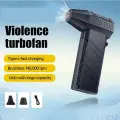380000 Мощный турбоструйный вентилятор об/мин, мини-воздуходувка, пылесос, зарядка типа C, бесщеточный турбоструйный вентилятор с сильным ветром, 14W regular version