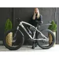 Велосипед фэтбайк Fatbike 26 колёса Рама 21 21 скорость Вездеход Для снега песка и грязи Взрослый, серый