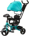 Велосипед трехколесный Pilot PT2, с ручкой управления, пластиковые колеса 10 и 8, зеленый, PT2G