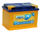 Аккумулятор автомобильный АКОМ (Akom) EFB 75 А/ч 750 А обр. пол. Евро авто (278x175x190)
