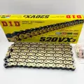 Цепь DID 520VX3 GB X-Ring золотая (замок-защелка) 106 звеньев
