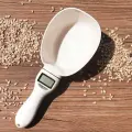 Кухонные электронные весы PM-DSZ для муки/молока/гранул для взвешивания кормов для домашних животных, съемная мерная ложка, взвешивание 800 г с батареей