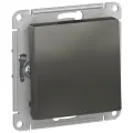 Выключатель одноклавишный перекрёстный Systeme Electric Atlas Design, на винтах, сталь