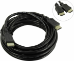 Кабель HDMI(19M)-HDMI(19M) v2.0 4K, экранированный, 5 м, черный Wize (C-HM-HM-5M)