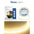Светодиодная лента 24V 5 метров 22 Вт/м, 3000K теплый белый свет, Feron LS503 48829