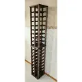 Стеллаж винный узкий двурядный двухсекционный на 36 бутылок цв. венге