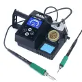 Паяльная станция с двумя паяльниками 50 и 120 Вт YIHUA982-II C210+245, сенсорный дисплей, 4 канала памяти, держатель