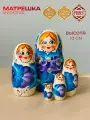 Матрешка деревянная детская 5 мест развивающая игрушка традиционная 10 см Орнамент
