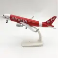Модель самолета AirAsia Airbus A320, масштаб 1:200, металлическая, с подставкой