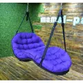 Подвесной шезлонг-гамак 180х100см черный фиолетовый
