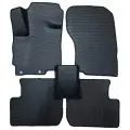 Коврики ЕВА для Mitsubishi Outlander XL (2006-2012) / Митсубиши Аутлендер ХЛ / Черные соты / Черный кант / комплект 5 шт.