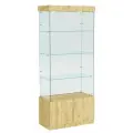 Витрина истра №101 прямоугольная (З/C - стекло), без дверей, Дуб Золотистый