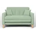 Диван-кровать Остин, прямой, 122*77*78, спальное 100*191, велюр мятный, Велутто 14.