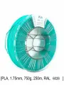 Бирюзовый экологичный пластик PLA для 1.75мм 750г