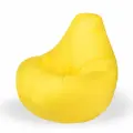 Мир Пуффов Кресло-мешок «Груша» Желтый оксфорд , с ручкой для переноски, размер- XXXL