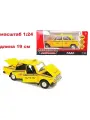 Машина Lada 2106 желтая металл