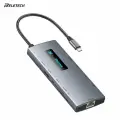 Концентратор USB - C концентратор 10 в 1 / адаптер USB 3.0x3, USB - C 3.0x2, HDMI 4K, 1000 Mpbs Ethernet, microSD3.0 Card, SD3.0 Card, PD Зарядка до 100W для MacBook Pro/Air