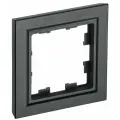 15 шт. IEK BRITE Рамка 1-местная РУ-1-БрЧ черный, BR-M12-K02