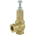 Клапан предохранительный угловой латунь Ду 25х25 Ру16 ВР G1хG1 Рн=1.16бар 180С Benarmo
