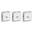 3 шт. Systeme Electric AtlasDesign Лотос Розетка компьютерная RJ45, кат. 5Е, механизм, ATN001383